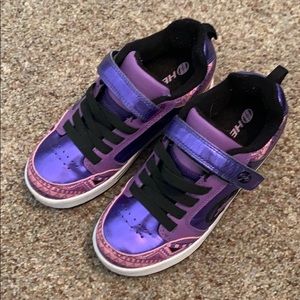 Heelys Dual Roller Shoes Size 2 Purple
